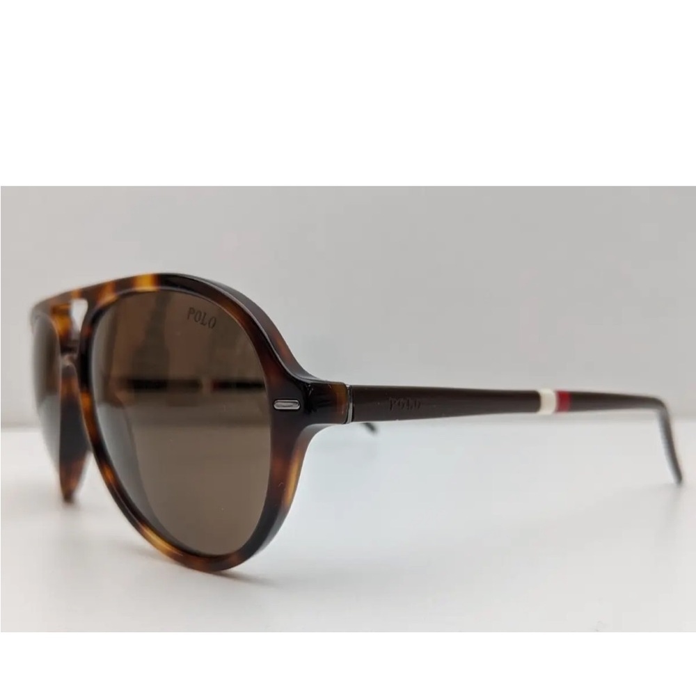 Polo Ralph Lauren Unisex Aviator Sunglasses - Tortoise Frames